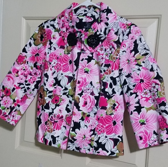 Trenz Petite by Theresa Renz Jackets & Blazers - Trenz Petite by Theresa Renee Floral Jacket (C2)